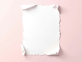 Obraz premium A white piece of paper with a hole in it