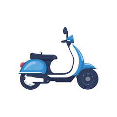 vector scooter isolated on white background