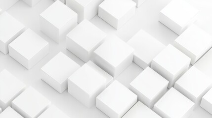 Explore the aesthetic appeal of minimalist white cubes in modern design settings