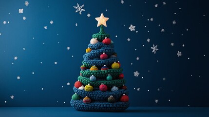 Cozy Holiday Tree with Colorful Ornaments