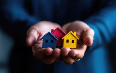 Real estate agent sharing risk mitigation tips with couple, safe mortgage, property guidance