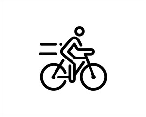 Obraz premium Bicycle sign vector