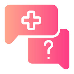 Fototapeta premium consultation gradient icon