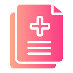 Obraz premium medical report gradient icon