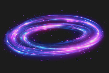 Obraz premium Glowing Abstract Light Effect on Dark Background