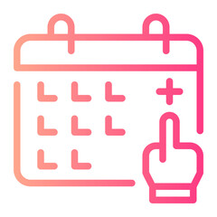 Fototapeta premium medical appointment gradient icon