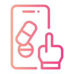 online pharmacy gradient icon