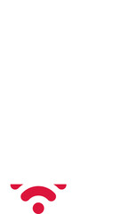 Fototapeta premium Poland Flag On Wifi Icon