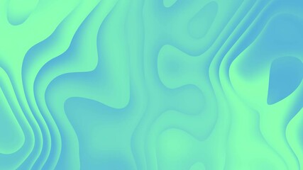 Dynamic green blue gradient abstract wave seamless looping background video
