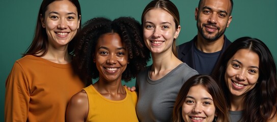 Obraz premium Cubes show teamwork and diverse unity standing against racism and violence