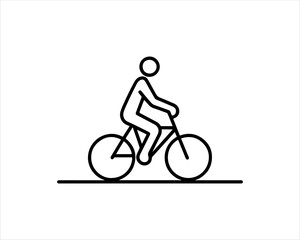 Obraz premium Bicycle logo design icon symbol vector illustration