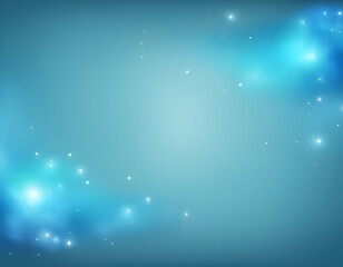 Realistic vector blue background. Shiny blue horizontal backdrop Glittering backround.