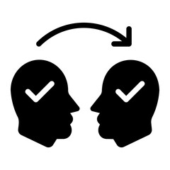 skill transfer glyph icon