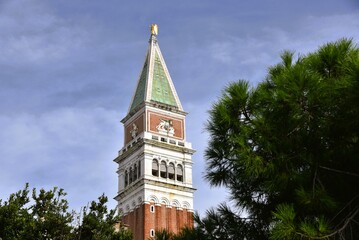 the clock tower in Venice Italy