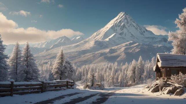 landscape in the mountains