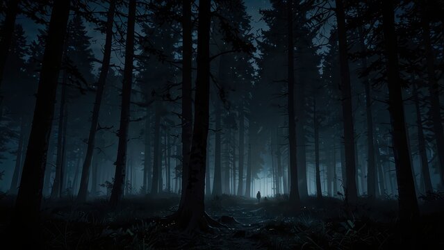 forest in the night