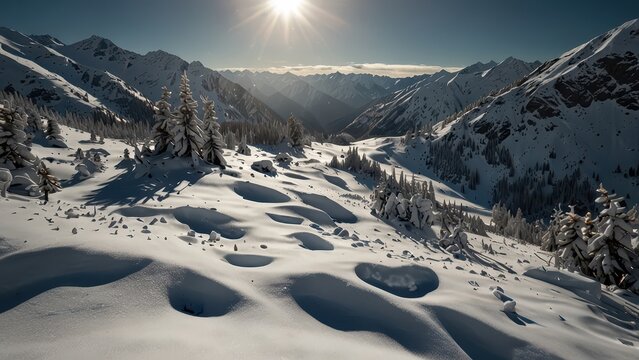 winter mountain landscape