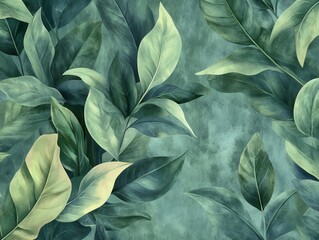 Soft Botanical Textures with Layered Greenery