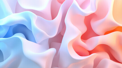 Obraz premium Soft Fluid Abstract Pastel Fabric Texture with Gradient Colors