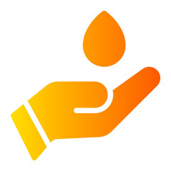 blood donation gradient icon