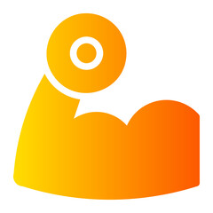 Excercise gradient icon