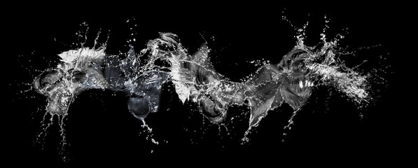 water splash isolated for product on background