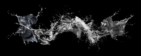 water splash isolated for product on background