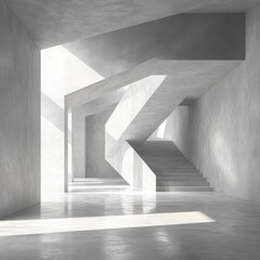 Obraz premium Minimalist Structured Interior Design Concept