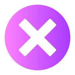 Obraz premium cross gradient icon