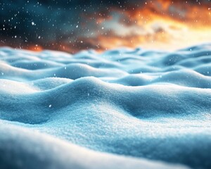 Stunning View of Snow-Covered Mountains Under a Dramatic Winter Sky, With a Powerful Blizzard Raging in the Distance Breathtaking Winter Wonderland Scene Featuring Snow-Capped Peaks and a Frozen