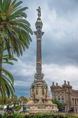 Fototapeta premium Columbus Monument, Barcelona, Spain
