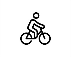 silhouette of a cyclist