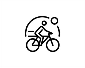 Naklejka premium bicycle and bike