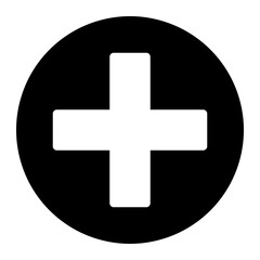 Obraz premium add glyph icon