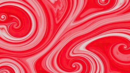 Fototapeta premium Abstract red background with dynamic swirls and curves, artistic