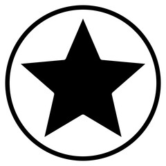 Obraz premium star glyph icon