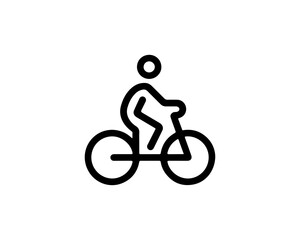 Obraz premium bicycle symbol on white background