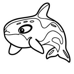Cute whale doodle 