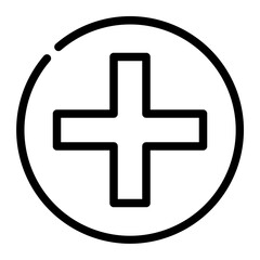 Obraz premium add line icon