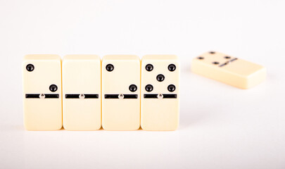 New year 2025, and past year 2024 goes away with domino stones