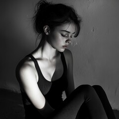 Naklejka premium Model's Posture