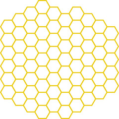 Yellow Honeycomb Pattern