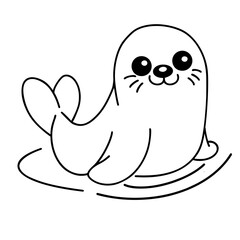 Cute Seal doodle 