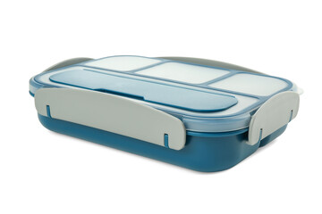 One plastic lunch box isolated on white