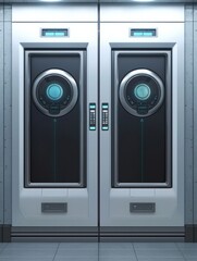 Obraz premium Explore the Innovative Design of Futuristic Storage Solutions