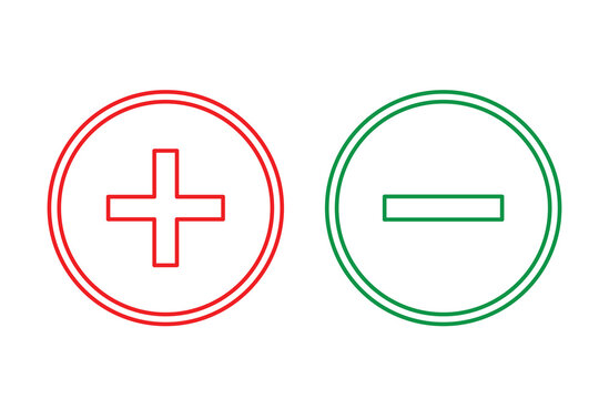 recommend clip art: Plus and minus icon outline vector. vector of simple plus and minus signs. Plus and Minus icon shape button set. Add, zoom, cross, positive logo symbol. Vector illustration. Eps file 38.