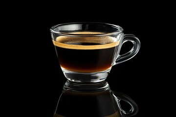 Classic Americano in Clear Glass Cup