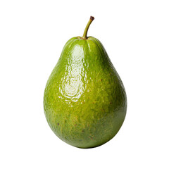 Fresh green avocado with shiny skin and smooth texture