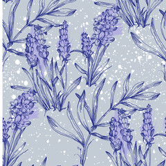 Pattern hand seamless Flowers cute