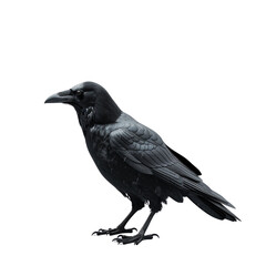 Fototapeta premium Black Raven on a Black Background